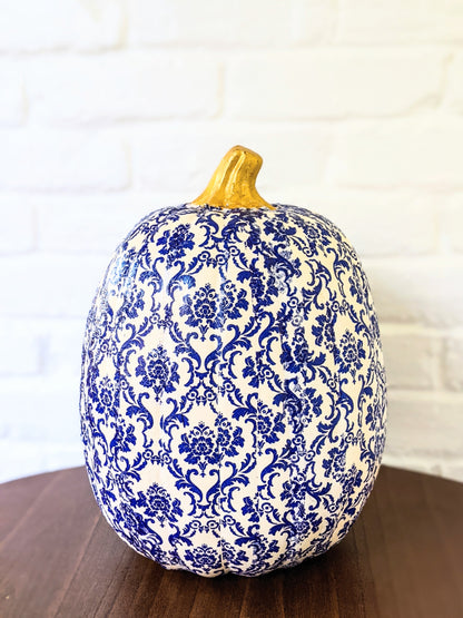 Pair of Crisp Autumn Faux Pumpkins