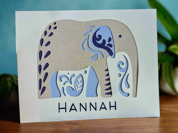 Customize! - Blues Elephant Card