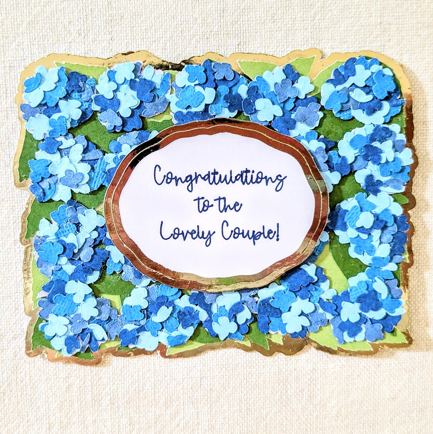Hydrangea Card for Couple