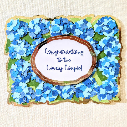 Hydrangea Card for Couple